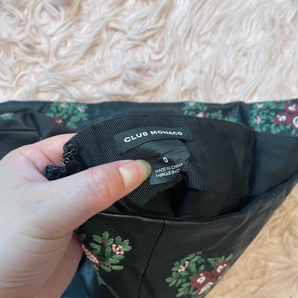 Club Monaco leather skirt size 0 - Picture 5 of 5